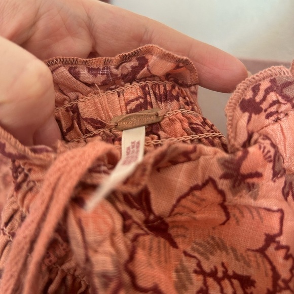 NWOT FREE PEOPLE Smock It To Me Mini Dress Ruffle Floral Printed Smocked Bodycon - Picture 5 of 14